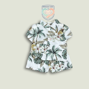 Bộ Sơ Mi Bé Trai Họa Tiết Nhiệt Đới Cotton Cao Cấp | Kidswear Liulo 2026
