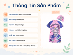 Đồ Bơi Trẻ Em Họa Tiết Phi Hành Gia bìa