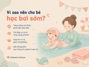 vì sao nên cho trẻ học bơi sớm