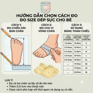 dép sục cho bé